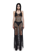 Romantic Rebel Maxi Dress - Fishnet