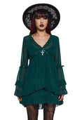 Real Divinity Mini Dress - Green