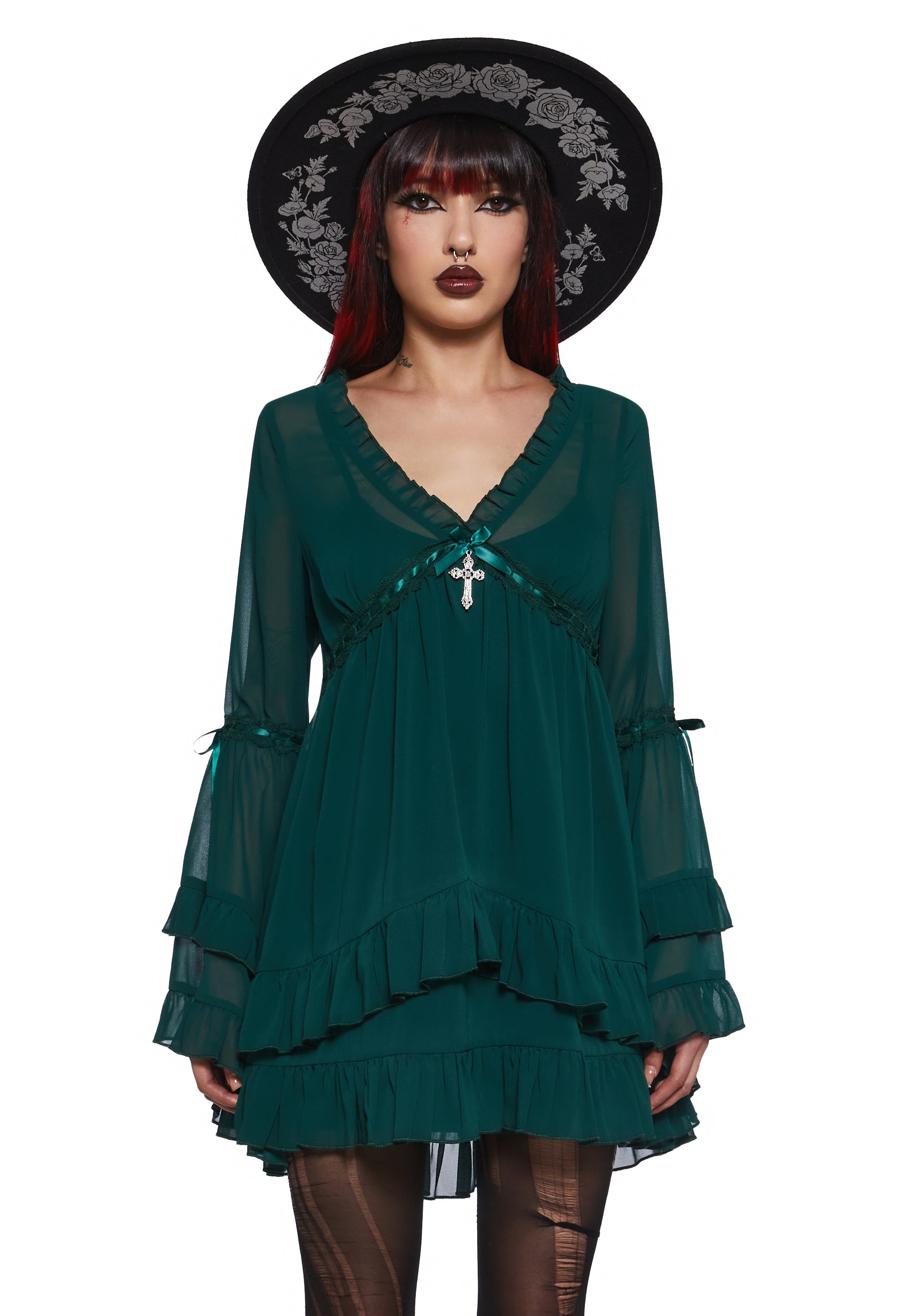 Real Divinity Mini Dress - Green