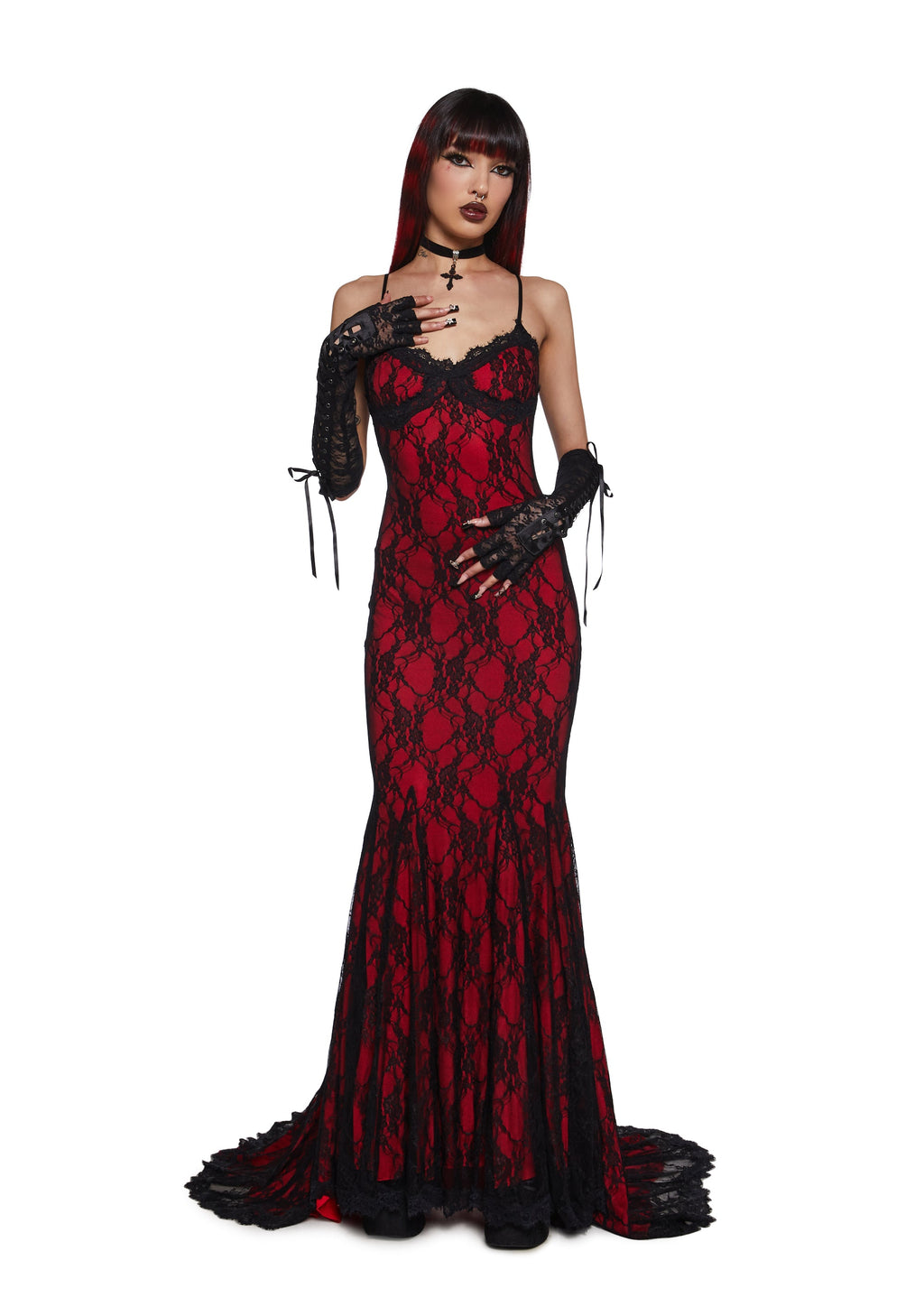 Underground Mistress Lace Maxi Dress
