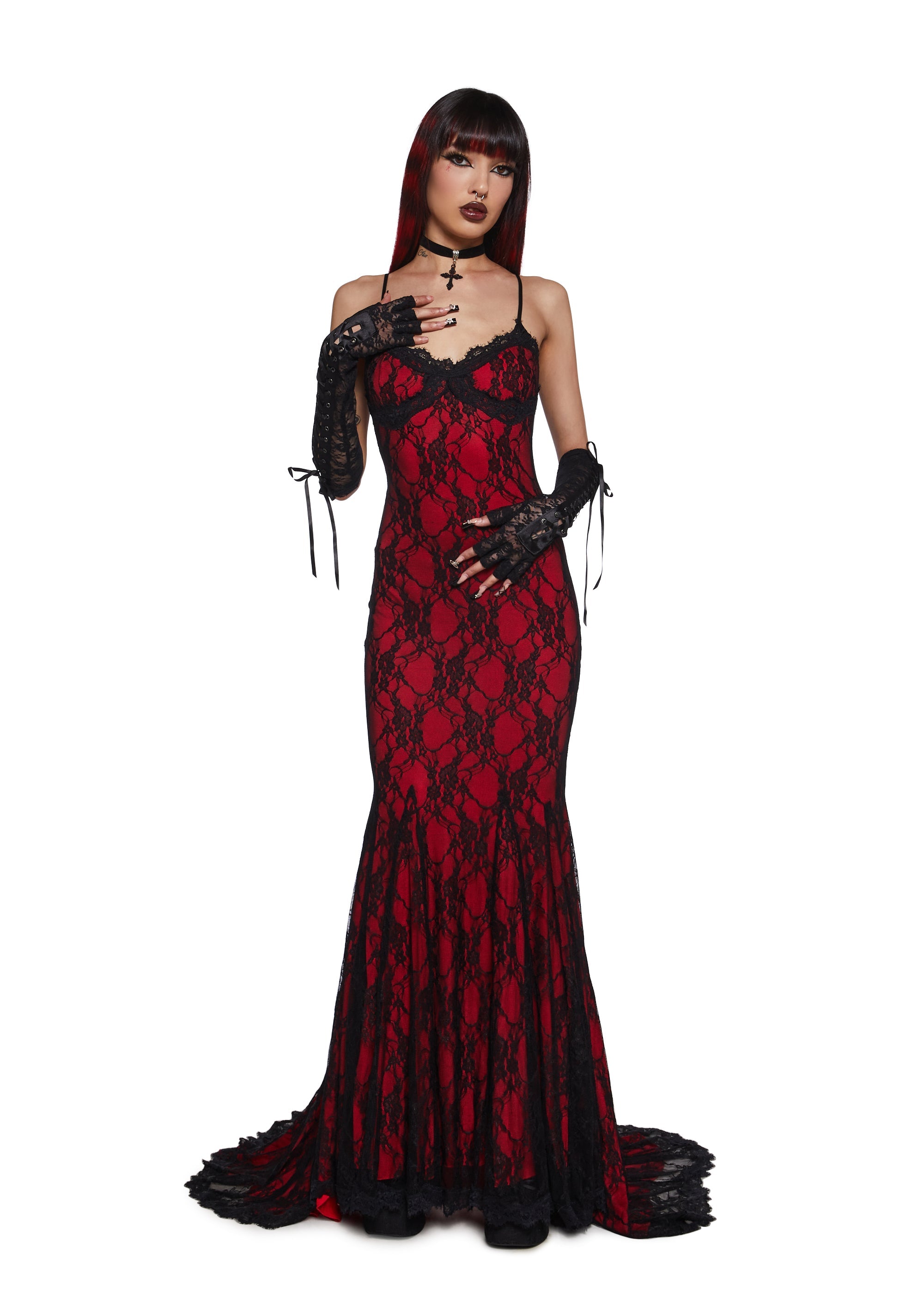Underground Mistress Lace Maxi Dress