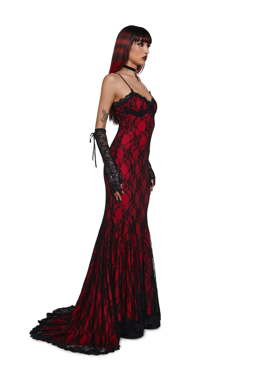 Underground Mistress Lace Maxi Dress