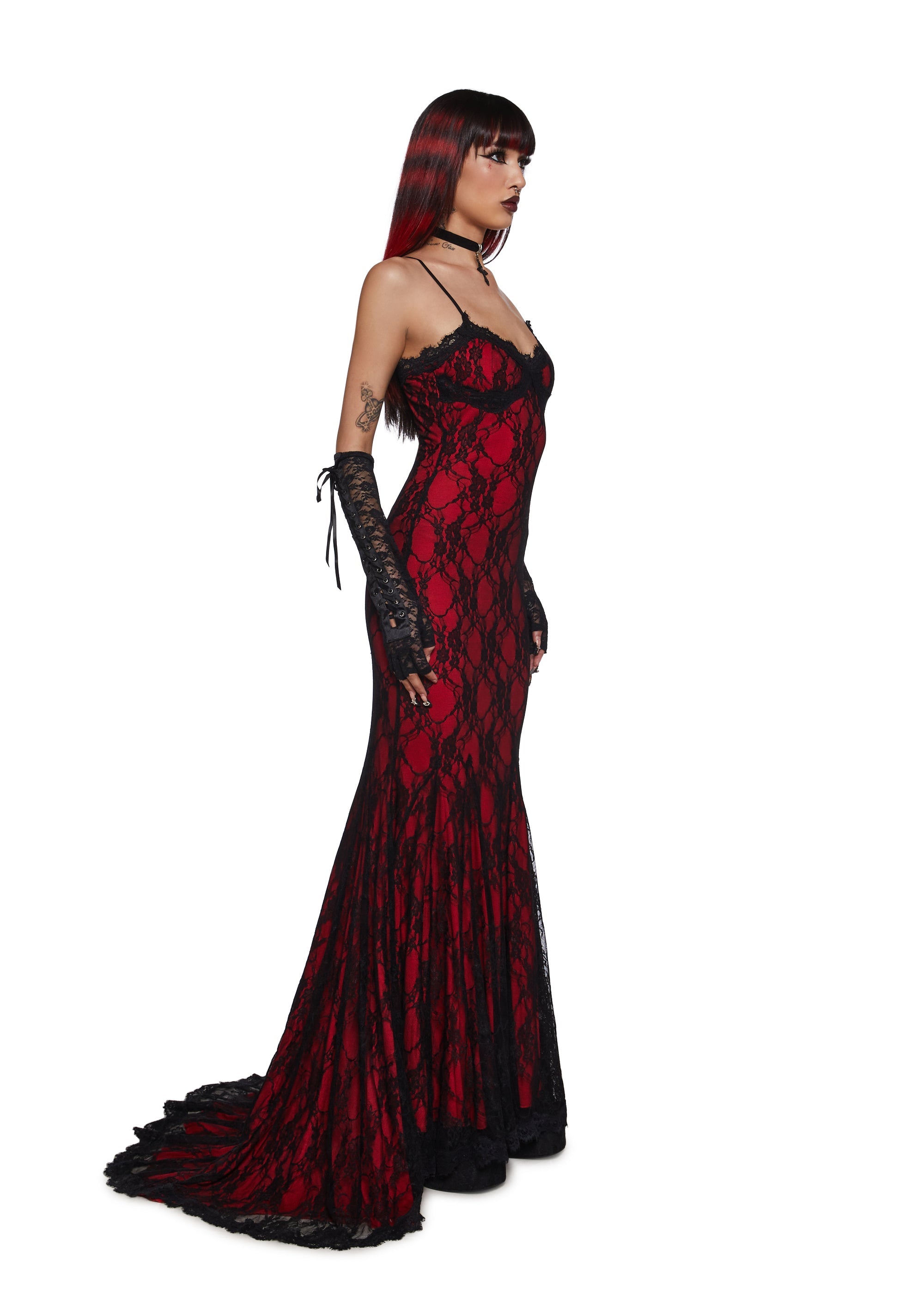 Underground Mistress Lace Maxi Dress