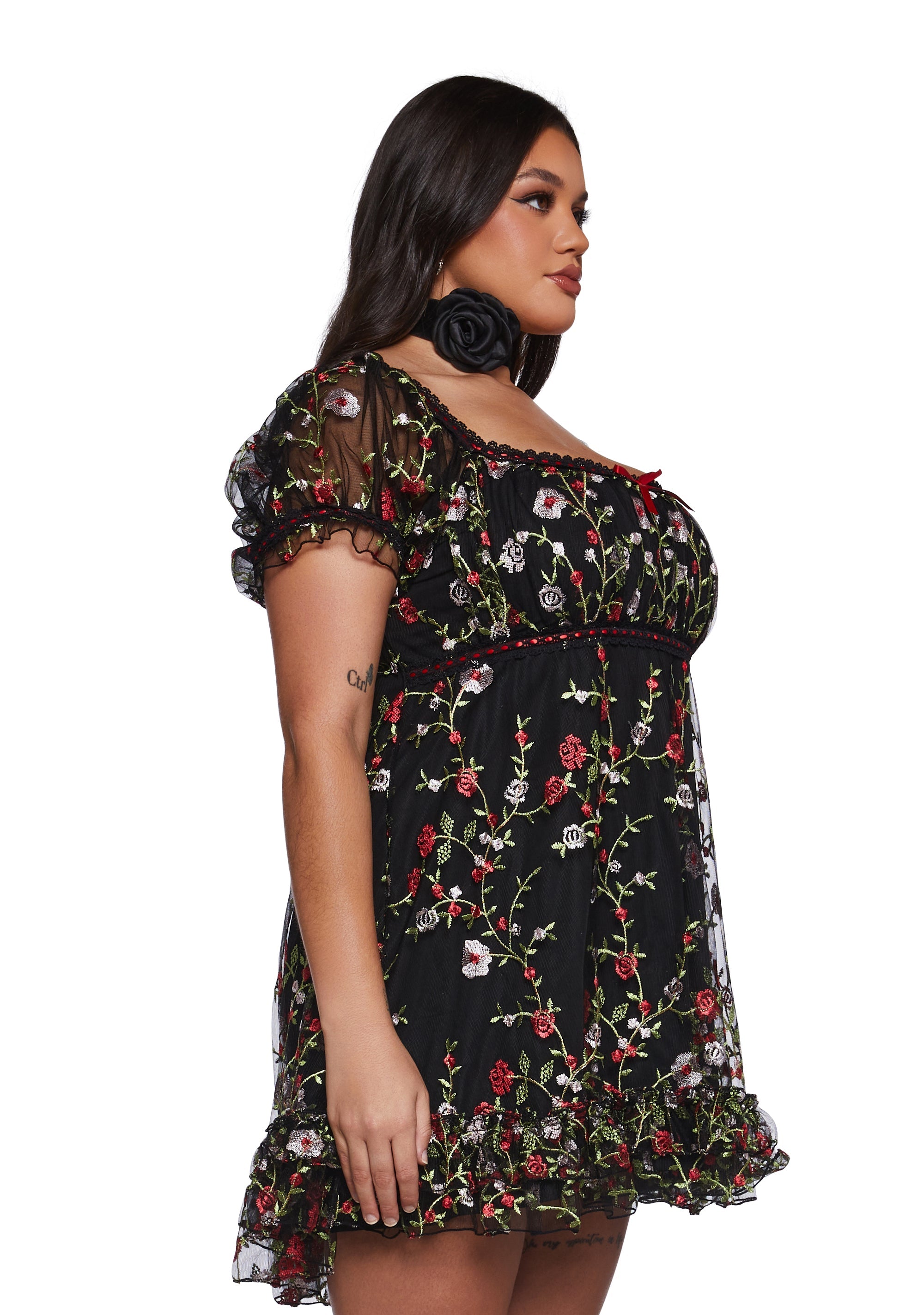 Romantic Words Babydoll Dress