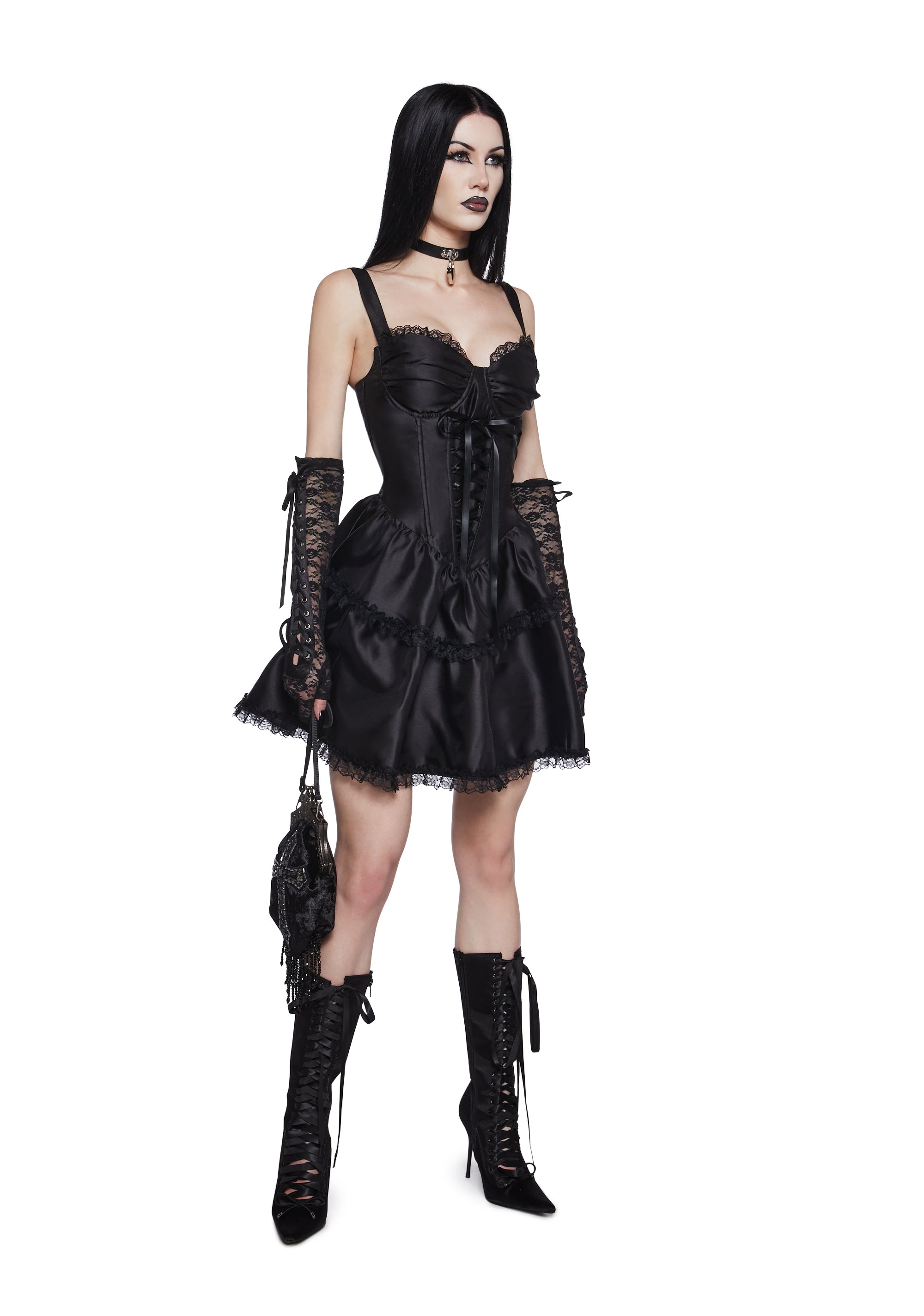 Embraced By The Night Mini Dress