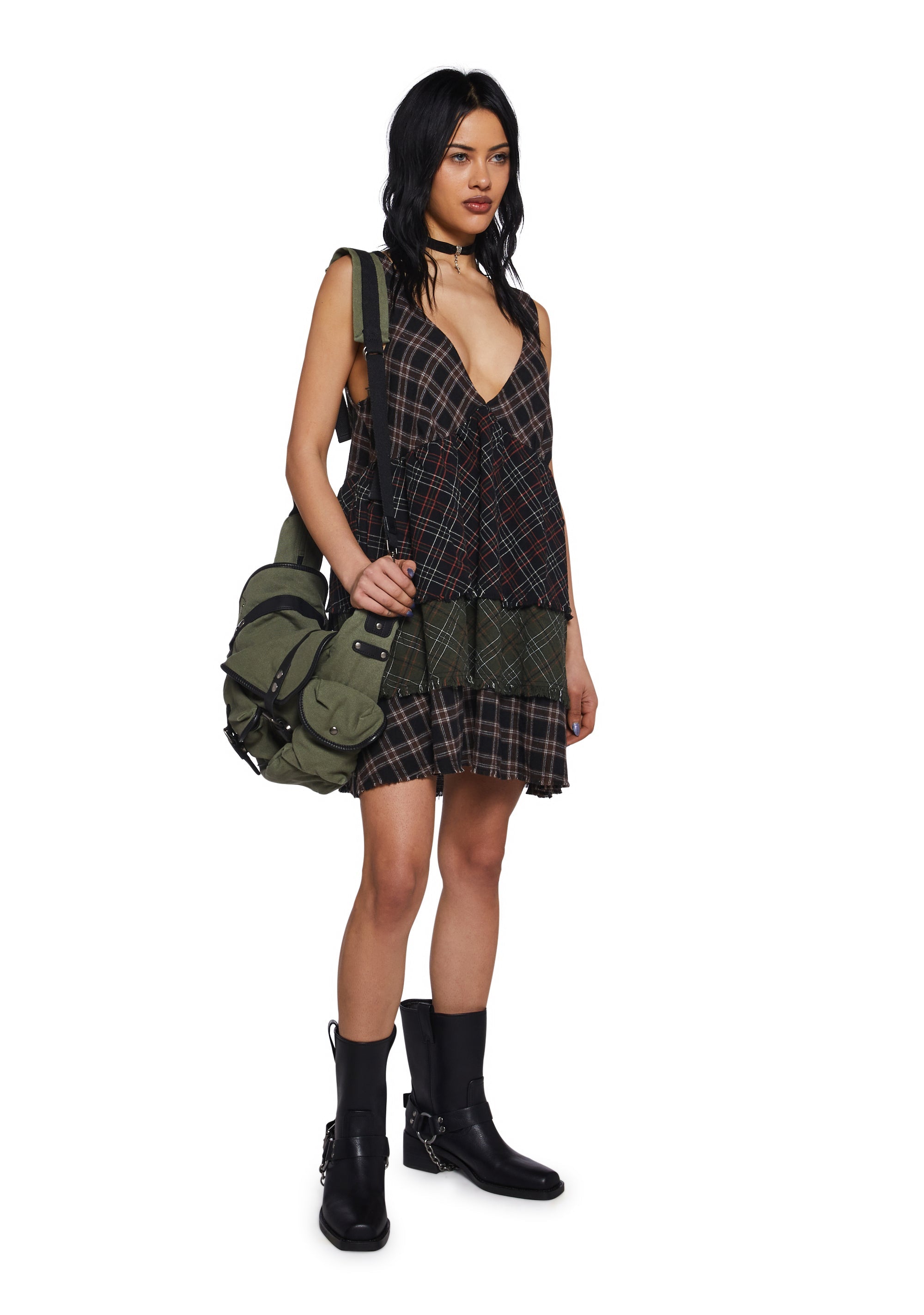 Get Over It Babydoll Dress - Black