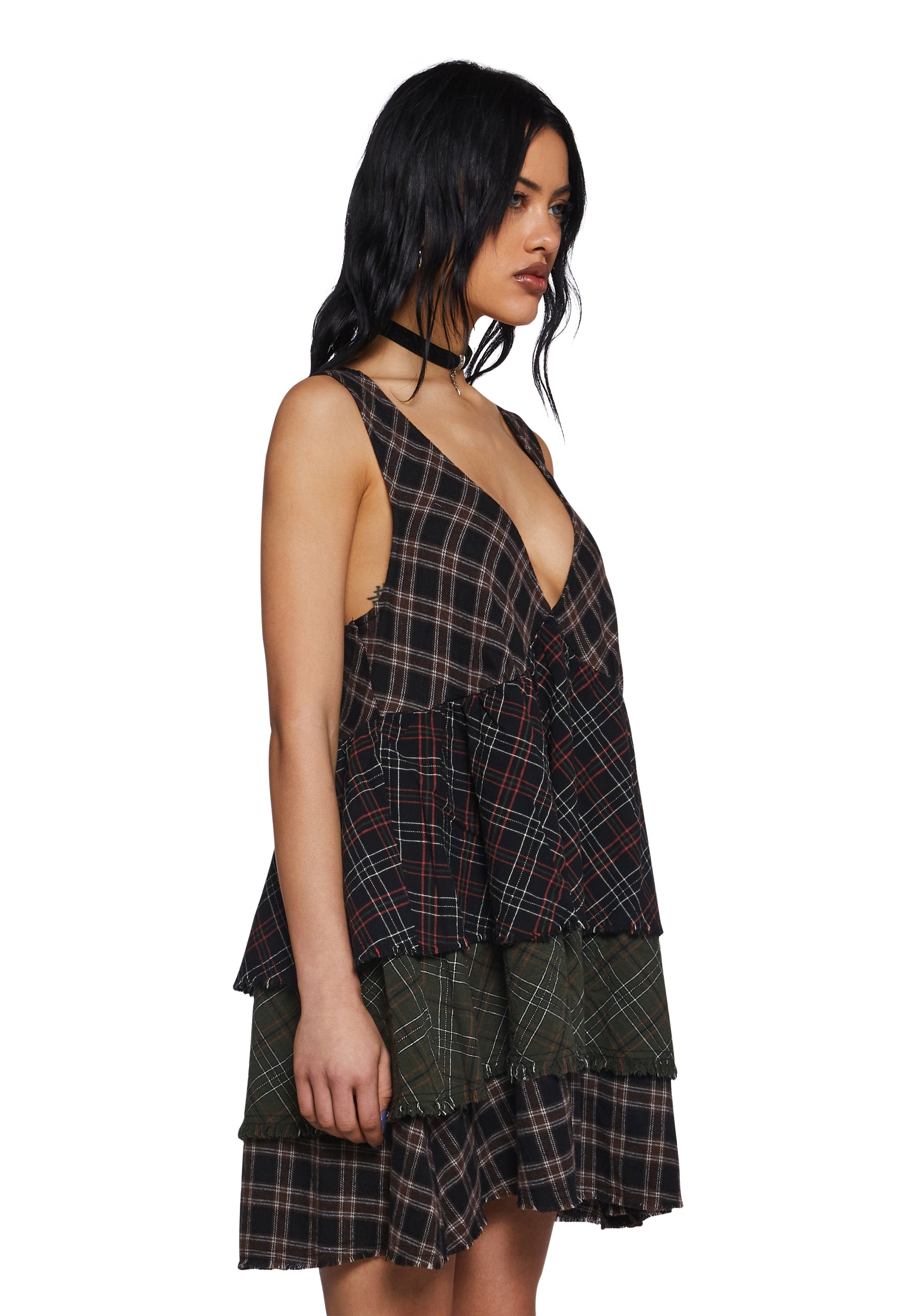 Get Over It Babydoll Dress - Black