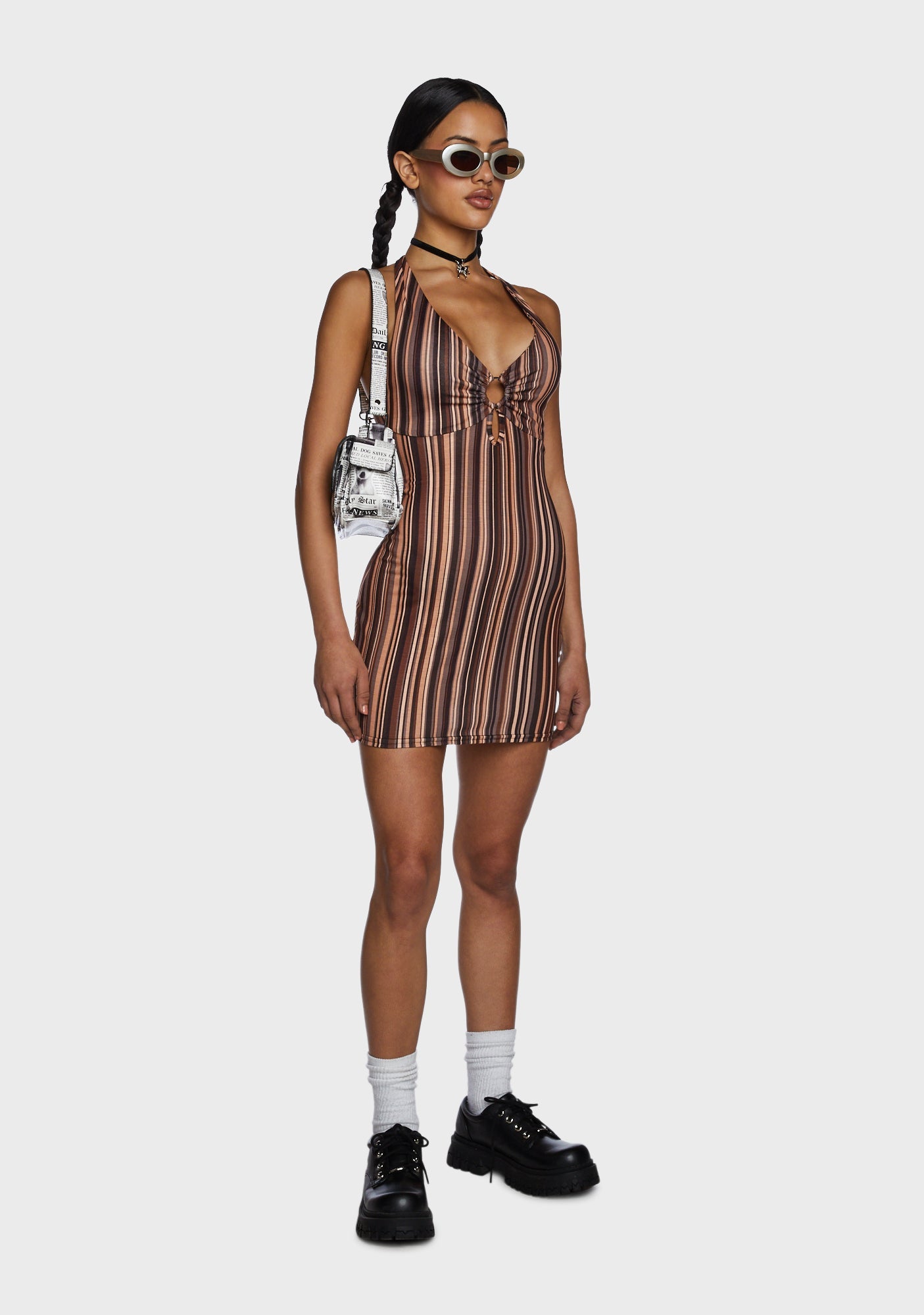 Y2K Halter Mini Dress